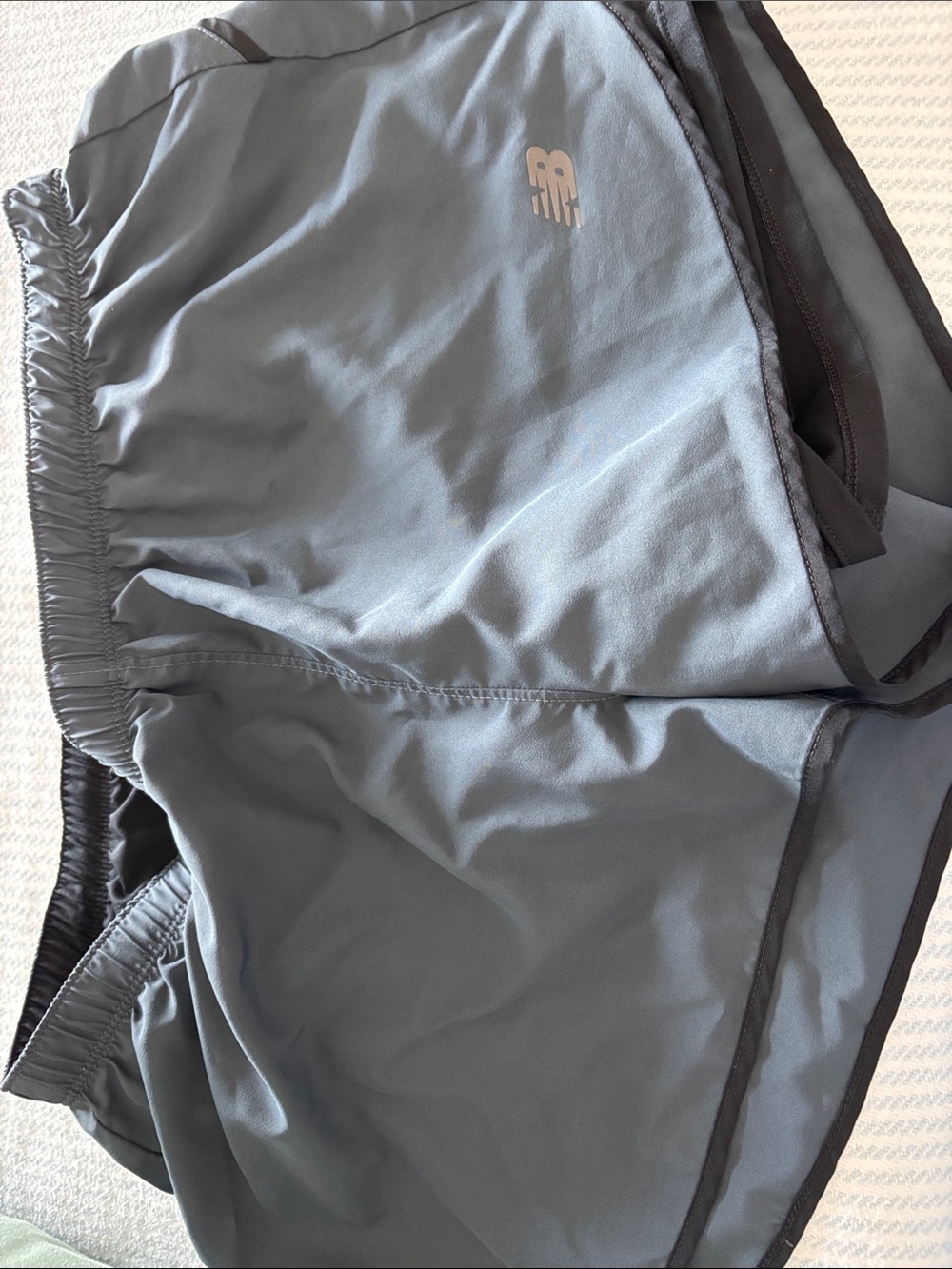 New Balance Slate Grey Running Shorts with Black trim